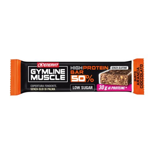 Enervit Gymline Muscle High Protein Barretta Proteica 50% Arancia Cioccolato 60g