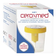 ceroxmed contenitore sterile per la raccolta delle urine con sistema vacuum system 100ml