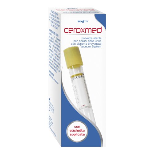 Ceroxmed Provetta Sterile Per La Raccolta Delle Urine Con Sistema Vacuum System 9ml