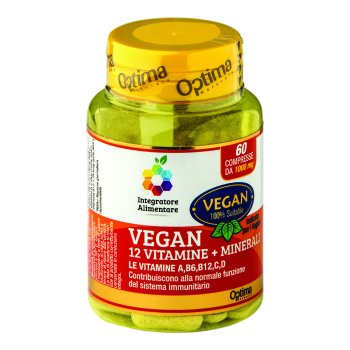 vegan 12 vit+min 60cpr optima