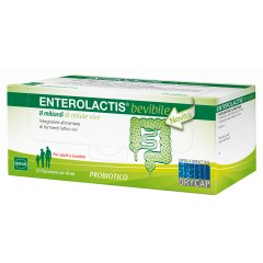 Enterolactis Bevibile - Integratore Di Fermenti Lattici 12 Flaconcini 10ml