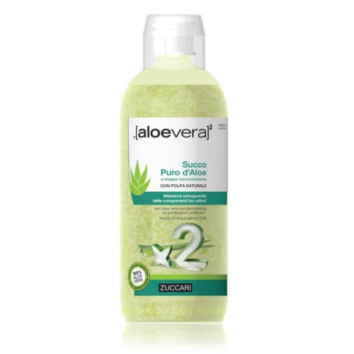 Zuccari Aloevera2 Succo Puro Aloe Doppia Concentrazione 1 Lt