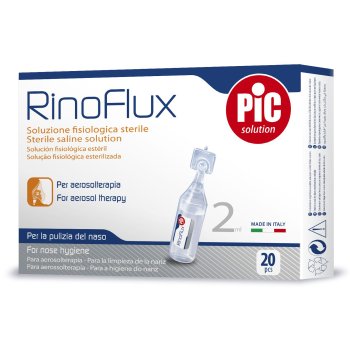 rinoflux soluzione fisiologica 2ml 20 flaconcini
