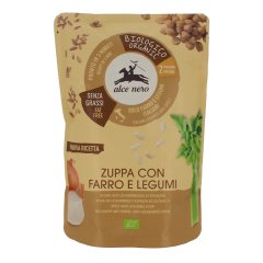 zuppa legumi/farro bio 500 alce