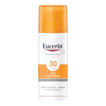 eucerin sun oil control fp30 viso protezione solare molto alta pelle grassa ed a tendenza acneica 50ml