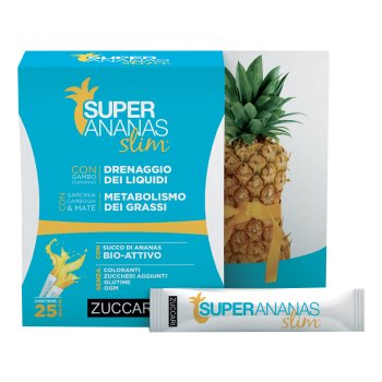 zuccari super ananas slim drenaggio 25 stick pack 10ml