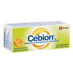 cebion vitamina c gusto arancia senza zucchero 10 compresse effervescente 