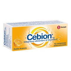 cebion effervescente vitamina c arancia 10 compresse