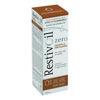 restivoil zero prurito e irritazione olio-shampoo fisiologico cuoio capelluto sensibile 150ml