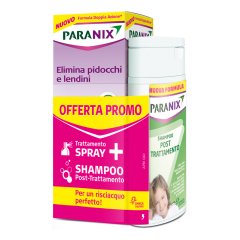 paranix trattamento spray pidocchi + shampoo post-trattamento 