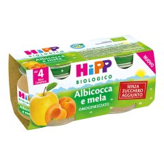 hipp omo albicocca/mela 2x80g