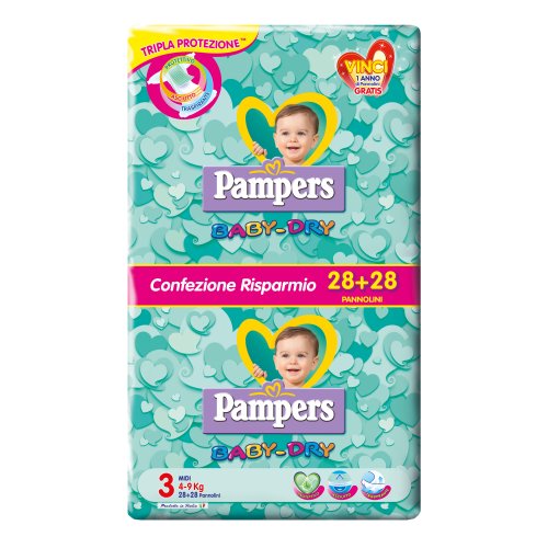 Pampers Baby Dry Midi 56 Pannolini