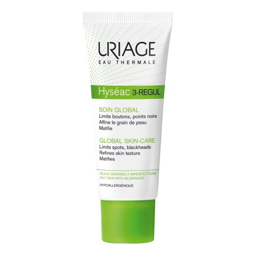 Uriage - Hyseac 3-Regul Soin Global Trattamento 3 In 1 Imperfezioni Brufoli Punti Neri Eccesso Di S