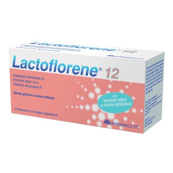 lactoflorene plus - integratore di fermenti lattici vivi e vitamine del gruppo b - 12 flaconcini 10ml