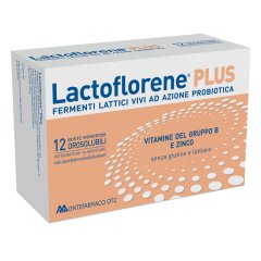 Lactoflorene Plus - Integratore Di Fermenti Lattici Vivi E Vitamine Del Gruppo B - 12 Bustine Monodose