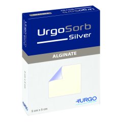 urgosorb silver cm 5x5 10pz