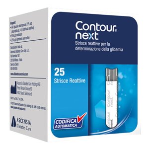 Contour Next - Strisce Reattive Per La Misurazione Della Glicemia 25 Pezzi