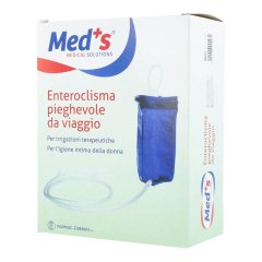 enteroclisma meds pieghevole - enteroclisma da viaggio 2 litri