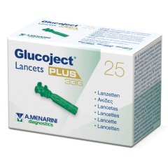 Glucoject Lancets Plus G33 25 Lancette Pungidito