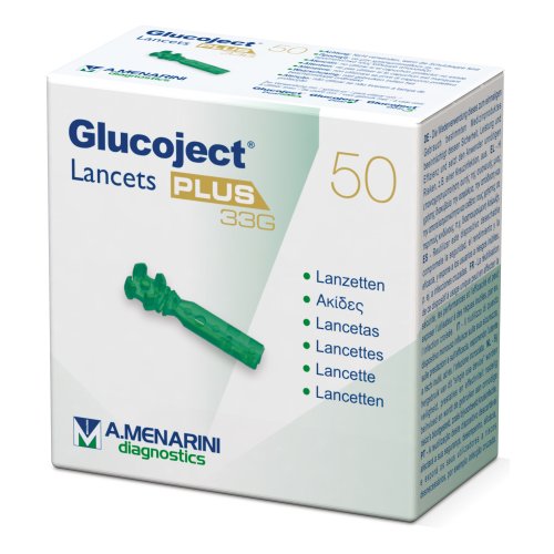 GLUCOJECT LANCETS PLUS G33  50PZ