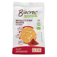 fior di loto biocroc mini gallette di mais alla paprika 40g