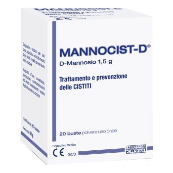 mannocist-d mannosio 1,5g tarattamento e prevenzione cistiti 20 buste 