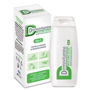 dermovitamina micoblock 2 in 1 doccia shampoo prevenzione micosi 200ml
