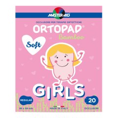 master aid ortopad cerotti occlusivi per terapie ortottiche soft girls regular 20 pezzi