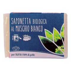 Fior di Loto Saponetta Saponetta 80 g Muschio Bianco Bio