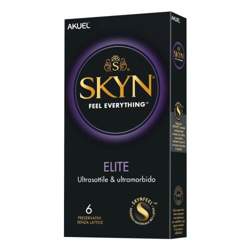 Akuel Skyn Elite Ultrasottile E Ultra-Morbido Senza Lattice 6 Profilattici