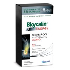 bioscalin energy shampoo anticaduta uomo 2x200ml