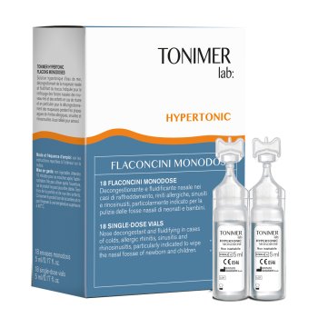 tonimer lab hypertonic - soluzione ipertonica sterile 18 flaconcini monodose