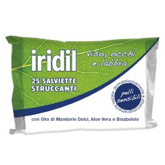 iridil salviette struccanti pelli sensibili 25 pezzi