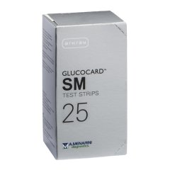Glucocard Sm Test Strips 25 Strisce Reattive