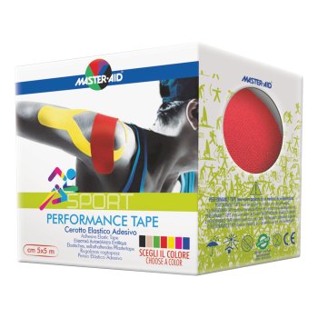 master aid sport performance tape red 5cm x 5mt