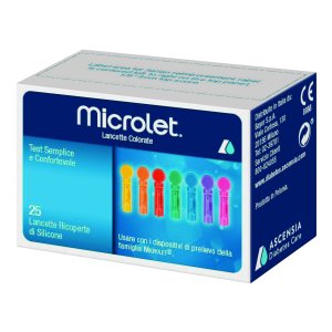 Microlet - Lancette Pungidito Sterili Per La Glicemia 25 Pezzi