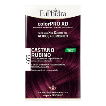 euphidra color pro xd - colorazione permanente n.465 castano rubino 