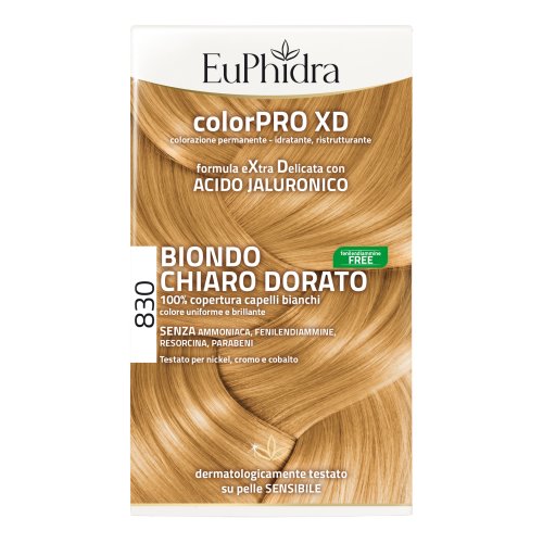 Euphidra Color Pro Xd - Colorazione Permanente N.830 Biondo Chiaro Dorato