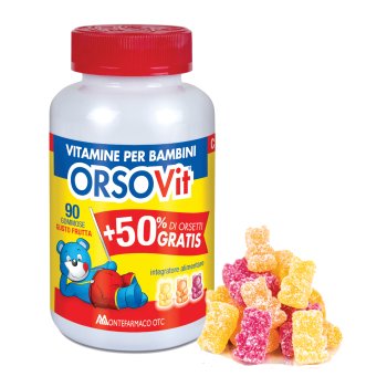 orsovit vitamine caramelle gommose 90 pezzi promo