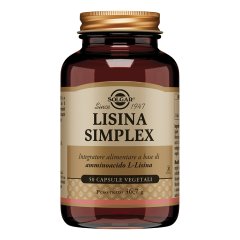 Solgar - Lisina Simplex 50 Capsule Vegetali
