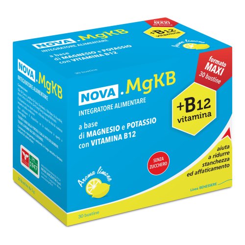 Nova Mgkb Integratore Di Magnesio E Potassio Con Vitamina B12 30 Bustine Da 5g