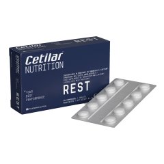 cetilar nutrition rest - integratore alimentare di magnesio e lactium 20 compresse