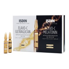 Isdin Isdinceutics Flavo-C Melatonin & Flavo-C Ultraglican Pack 20 Fiale