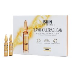 isdin isdinceutics flavo-c ultraglican siero viso anti-ossidante giorno 30 fiale