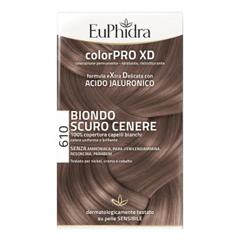 euphidra color pro xd - colorazione permanente n.610 biondo scuro cenere