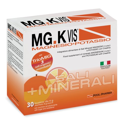 MgK Vis Magnesio Potassio 30 Bustine Gusto Arancia