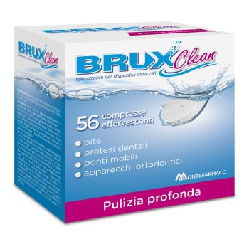 brux clean igienizzante per dispositivi intraorali 90 compresse effervescenti