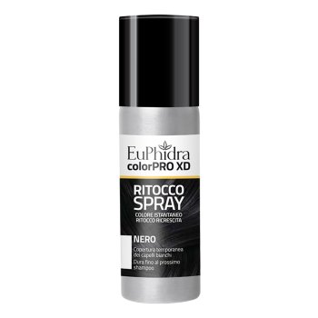 euphidra color pro xd - ritocco colore capelli spray nero 75ml