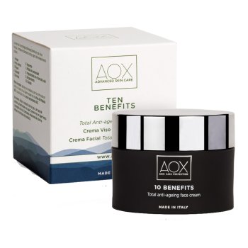 aox ten benefits crema viso invecchiamento cutaneo 50ml