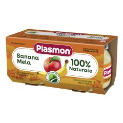 plasmon omog banana mela 2x80g